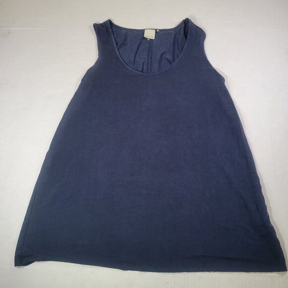 Ecru Women Navy Professional Casual Sleeveless Tank Tunic Blouse Size S - Picture 1 of 6